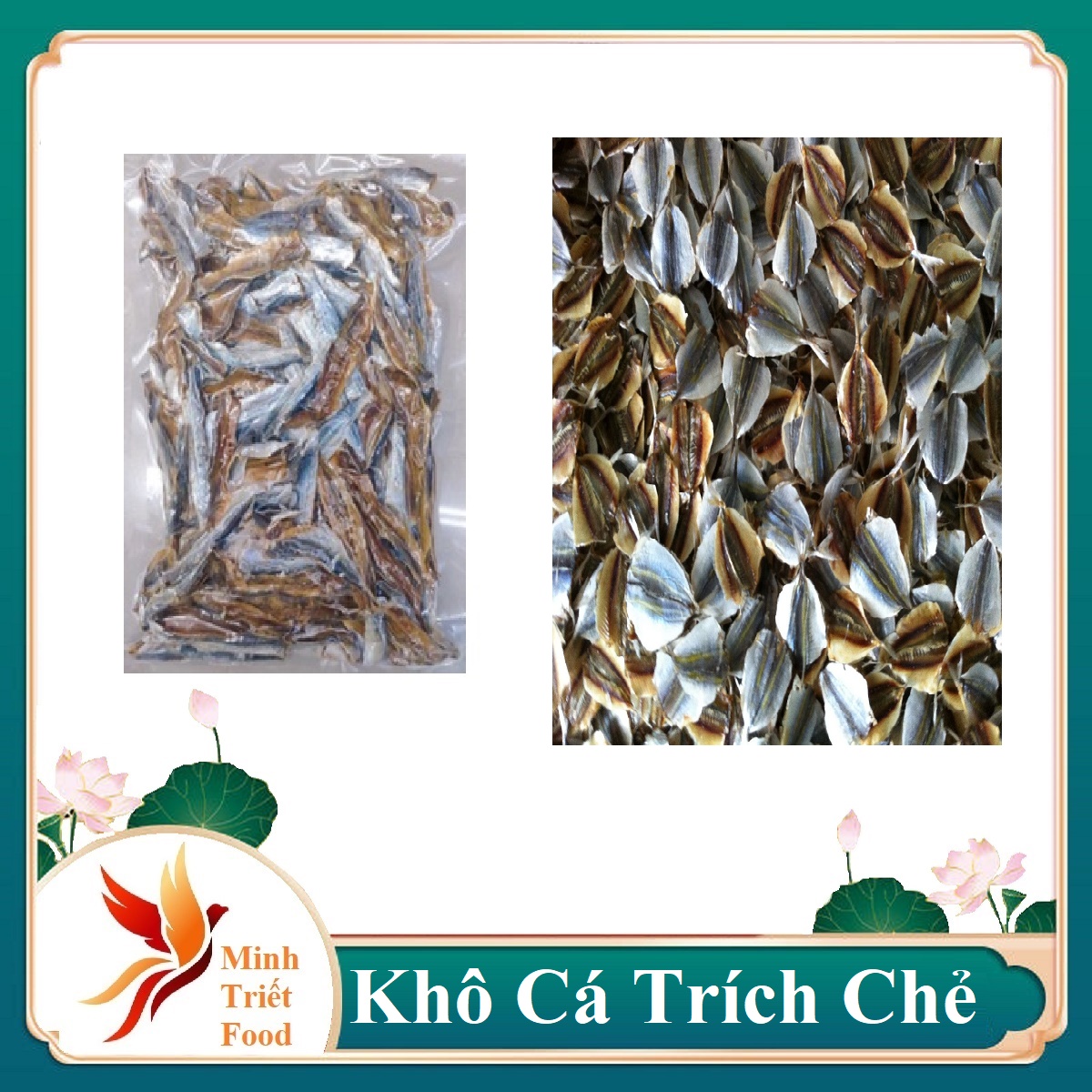 1 kg khô cá trích chẻ phi lê không xương- 500gr khô cá trích chẻ phi lê không xương