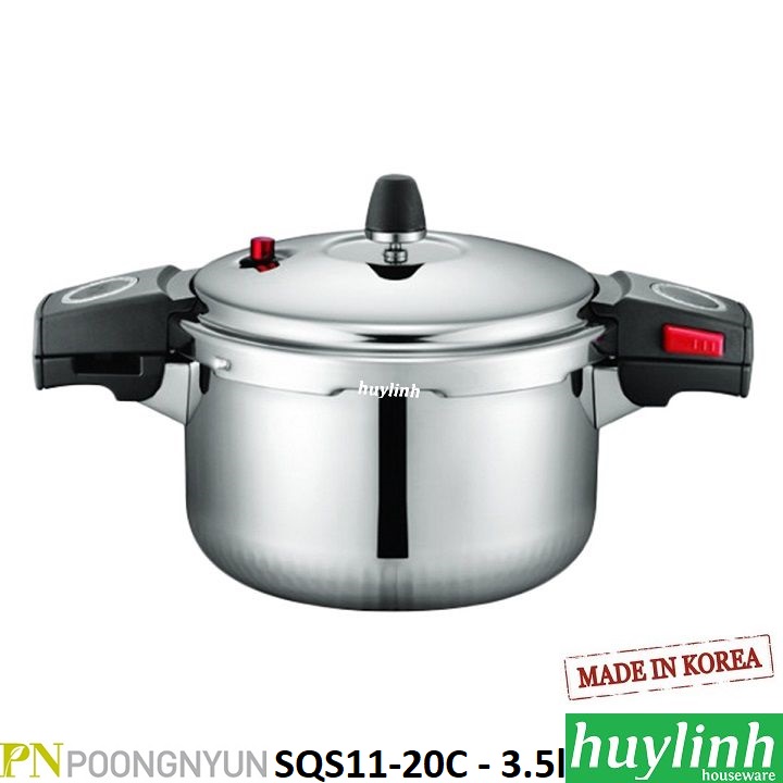 [HCM]Nồi áp suất Inox PoongNyun SQS11-20C - 3.5 lít - made in Hàn Quốc