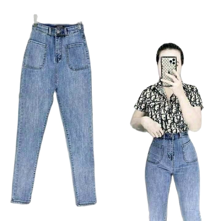 [HCM]Quần jean nữ lưng cao co giãn - quần jean nữ lưng cao kiểu mới 2021 - quần jean nữ cao cấp ôm body năng động cá tính thời trang cheryshop94 cr626