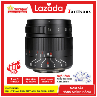 (Chính hãng) Ống kính MF 7Artisans 55mm f1.4 Mark II dành cho máy ảnh Fujifilm X, Sony E, Canon EOS-M, Olympus M43 và Nikon Z thumbnail