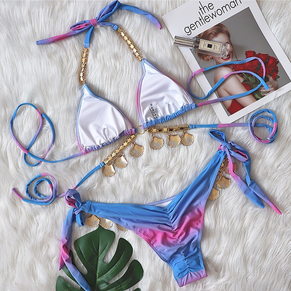Bikini đính đá siêu sang( nhiều màu)