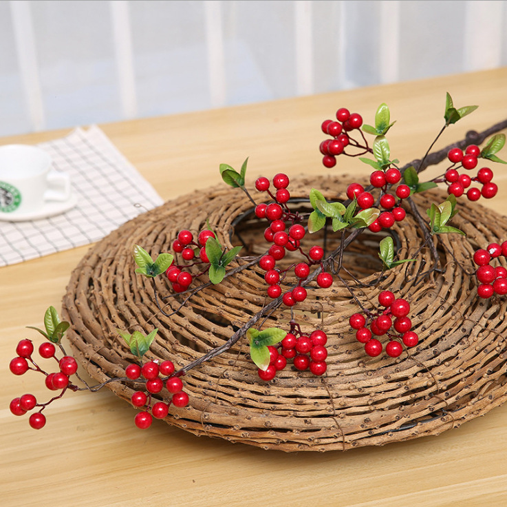 Cành cổ quả cherry trang trí-Cành giả