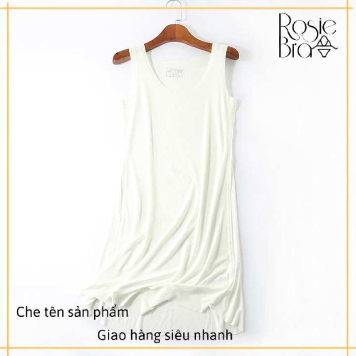 Váy Mặc Nhà Sát Nách Thun Tăm Dáng Suông Mỏng Mát CT128 – No Brand >>> top1shop >>> lazada.vn