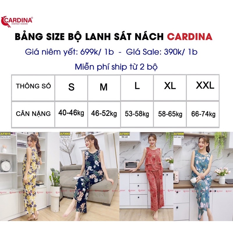 Bộ lanh sát nách CARDINA Mã 2LF30