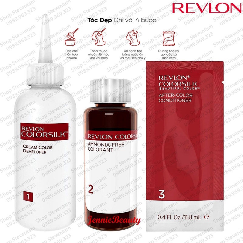 Thuốc Nhuộm Tóc Phủ Bạc Thảo Dược REVLON Mỹ