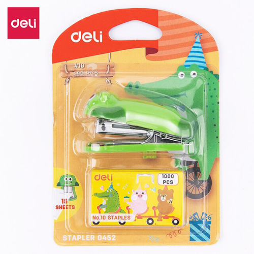 Dập ghim số 10 kèm ghim 0452 (Deli)