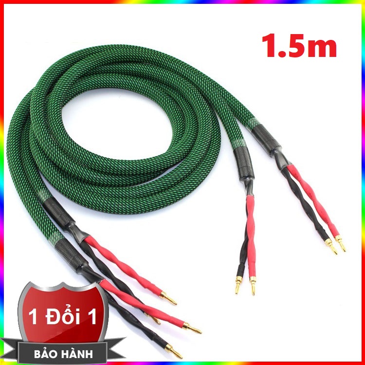 Dây loa MCINTOSH 4 lõi đồng cao cấp jack hoa chuối dài 1.5m - Dây loa MCINTOSH 4 lõi đồng mạ bạc cao cấp dài 1.5m