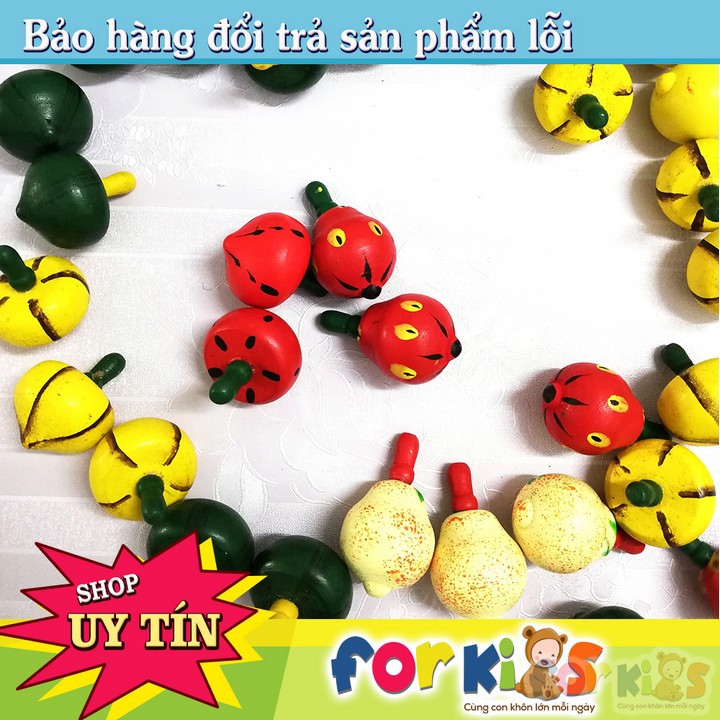 Đồ Chơi Con Quay Gỗ Truyền Thống Cho Bé