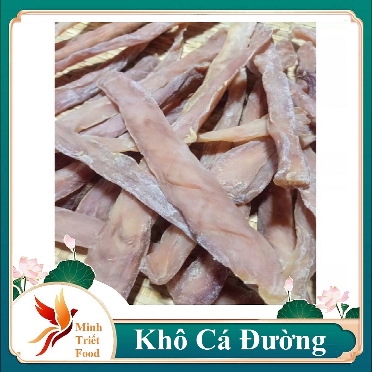 Khô cá đường - màu đỏ hồng hàng chất lượng 250gr