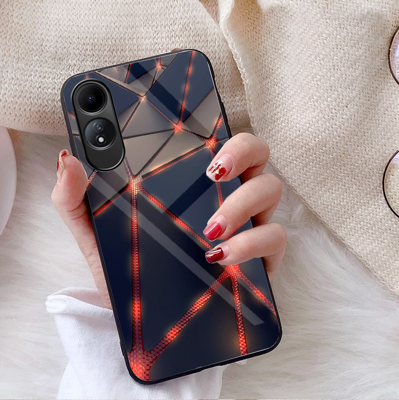 Ốp lưng oppo a60 mặt kính gương sáng bóng cao cấp
