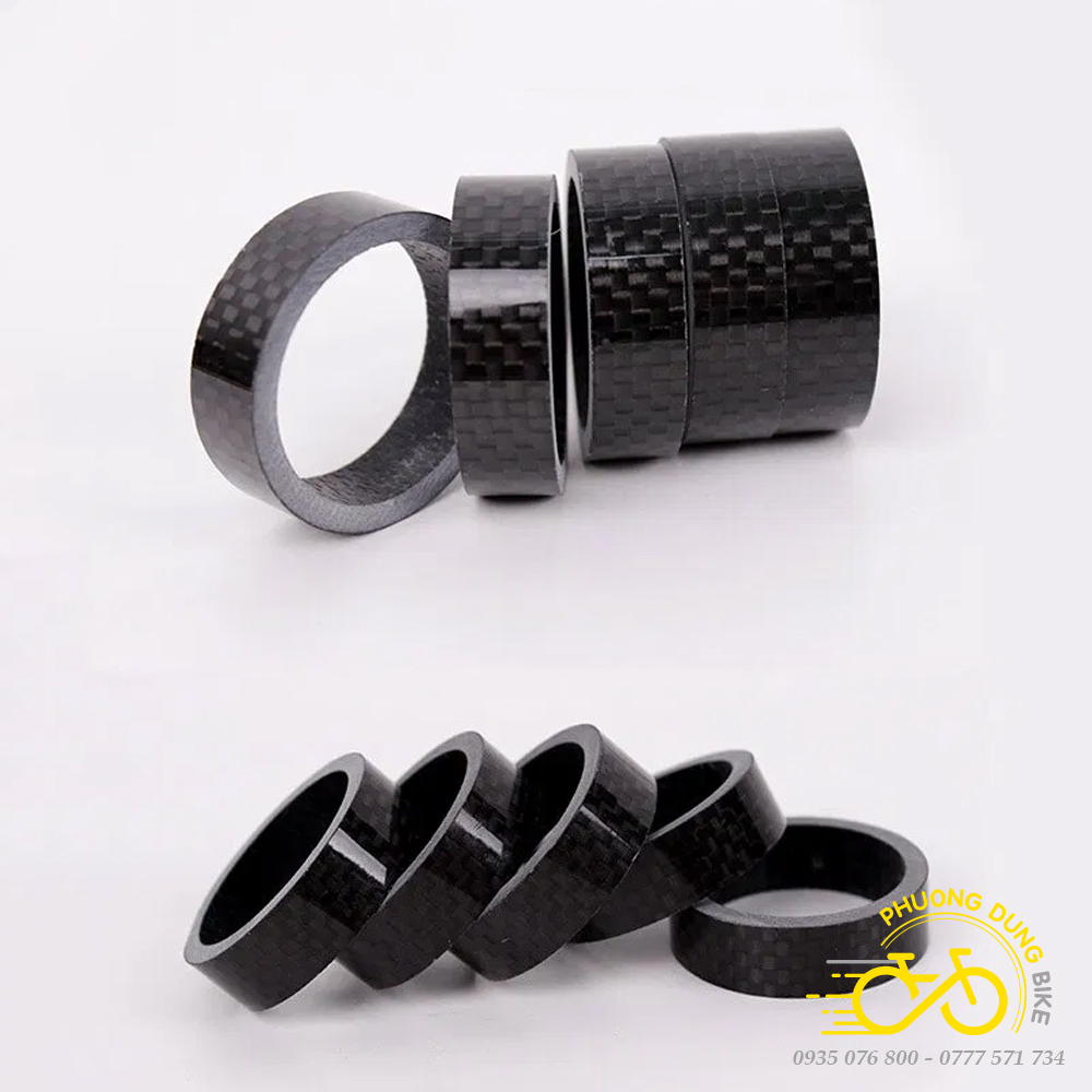 Vòng chêm cổ xe đạp Carbon 3mm 5mm 10mm
