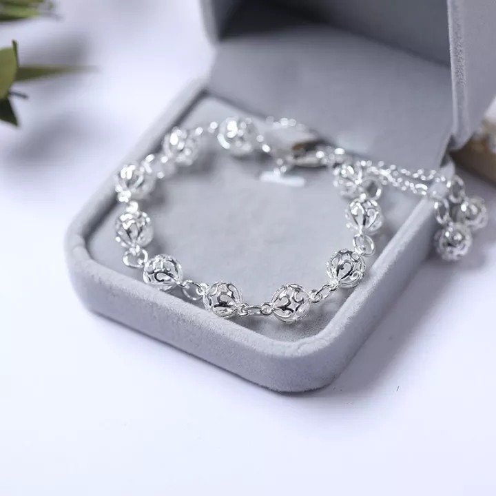 Vòng tay vòng tay nữ phong cách hàn quốc hạt rỗng cao cấp chống rỉ - XB-L10 - Bảo Ngọc Jewelry
