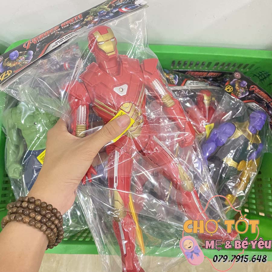 Đồ chơi mô hình siêu anh hùng Avengers bằng nhựa có đèn - Đồ chơi Siêu Nhân