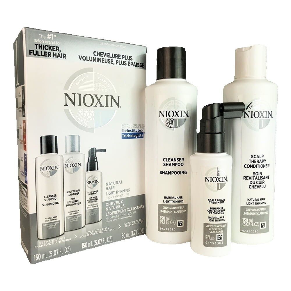 Bộ dầu gội Nioxin TrialKit chống rụng tóc System 1 150ml 2019 (Natural Hair)