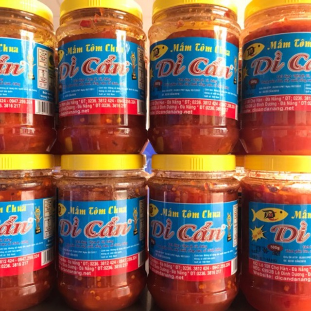 [Hcm] Aunt Can's Sour Shrimp Paste Da Nang, 500g Jar