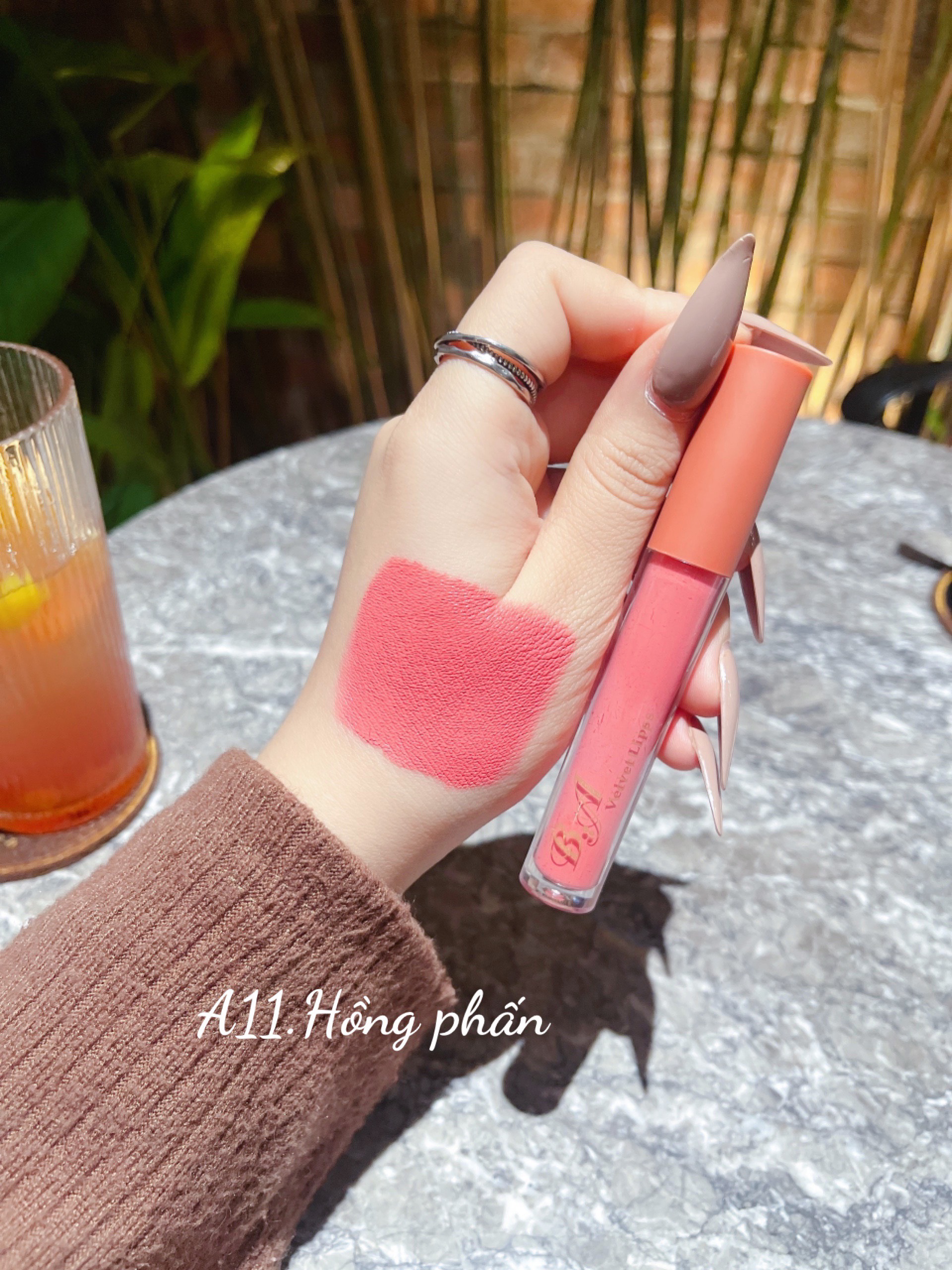 [HCM][Hồng Phấn] Son Kem Lì Cao Cấp B.A Màu Hồng Phấn