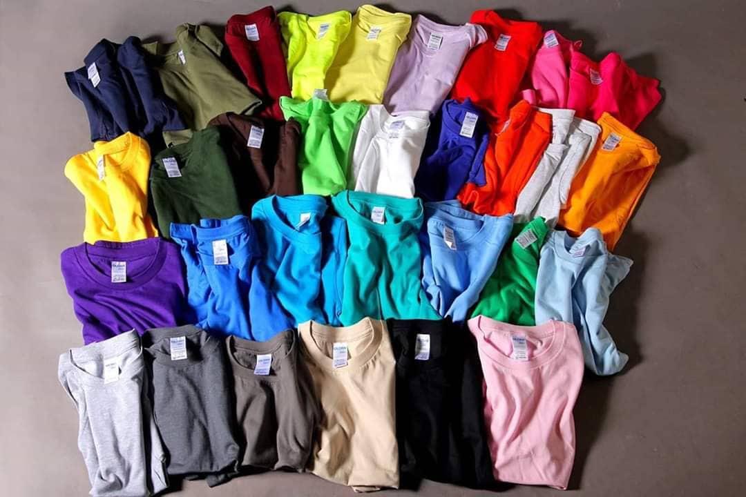 Áo thun trơn gildan 100% cotton 36 màu