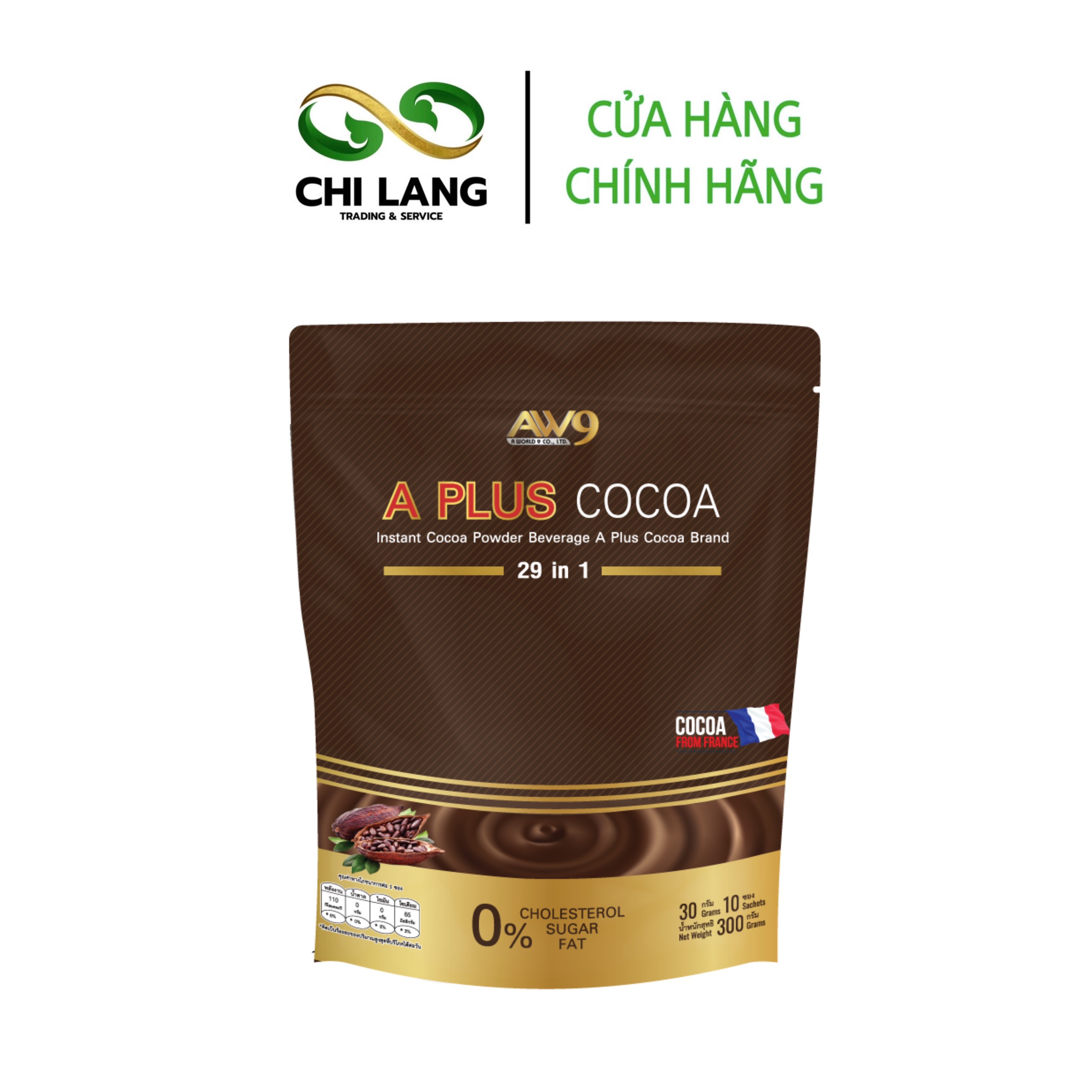 Bột Cacao hoà tan A PLUS COCOA giảm cân 29 in 1 - Nhập khẩu Thái Lan