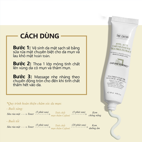 Gel Giảm Mụn Và Thâm Cafuné Essence 15gram