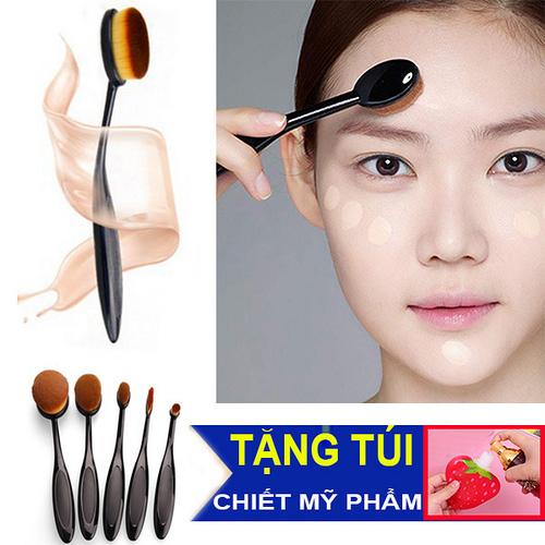 Bộ 5 cọ đánh kem nền 5D ưu điểm vượt trội. Tặng Túi Chiết Mỹ Phẩm