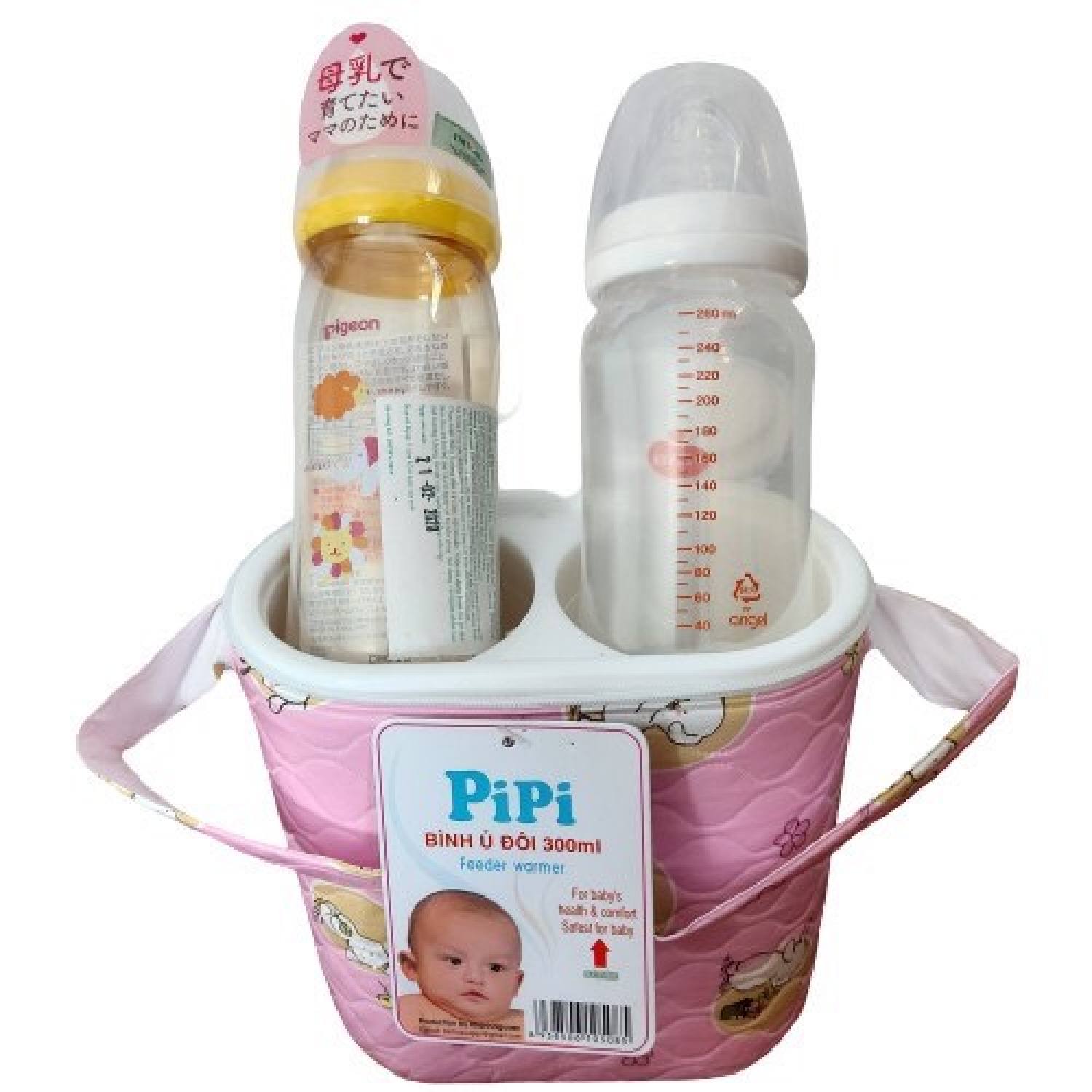 [HCM]Bình Ủ Sữa Đôi Lớn Dùng Cho 2 Bình Cổ Hẹp 250ml