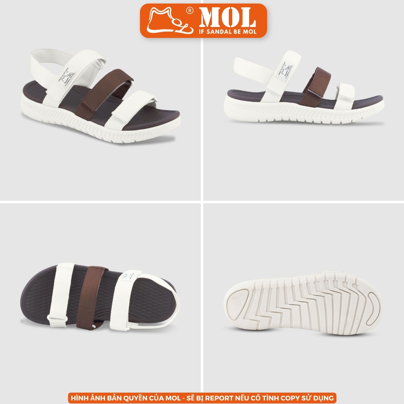 Sandal nam nữ unisex MOL Zenstep MS4 3 quai ngang