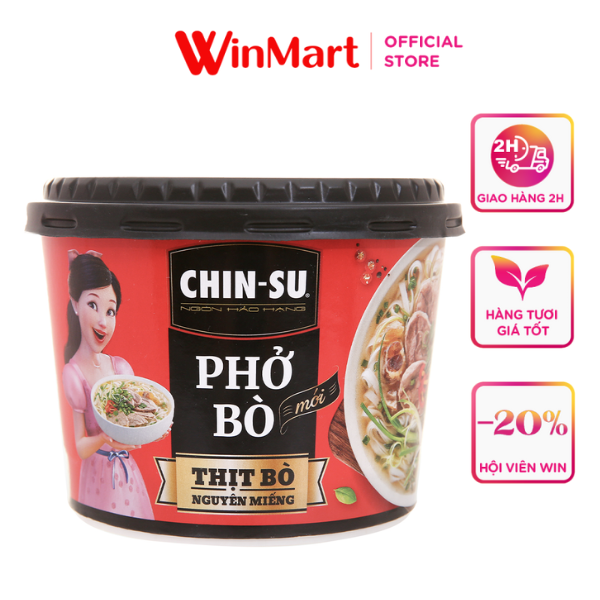 - phở bò chin-su hộp 132g
