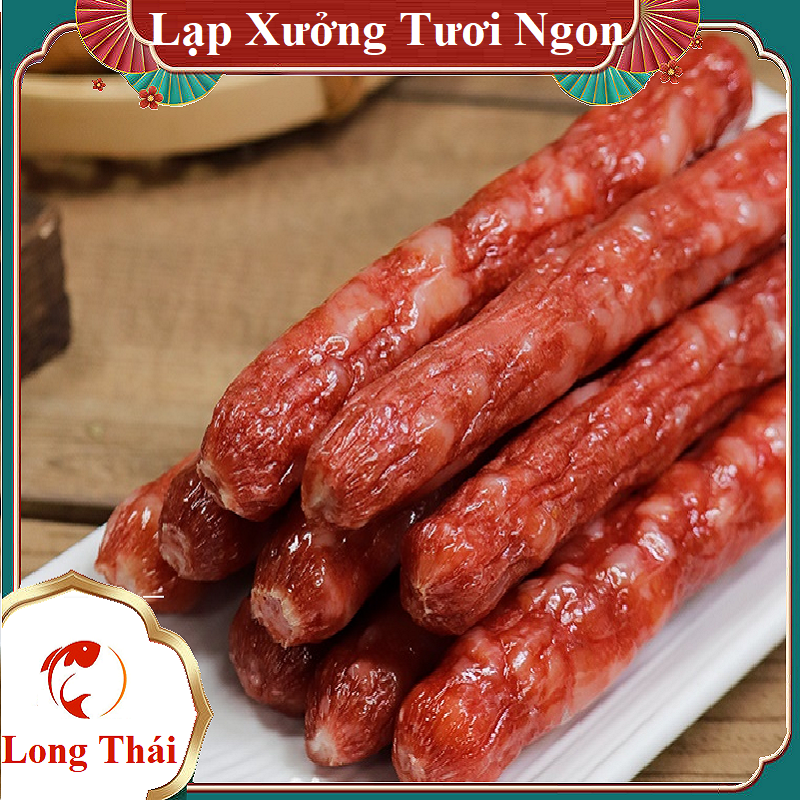 1kg lạp xưởng khô ngon ít mỡ giầu đạm - long thái