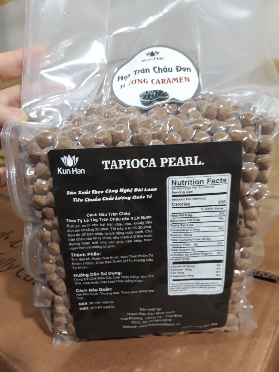 Trân châu đen Caramel Kunhan 2kg