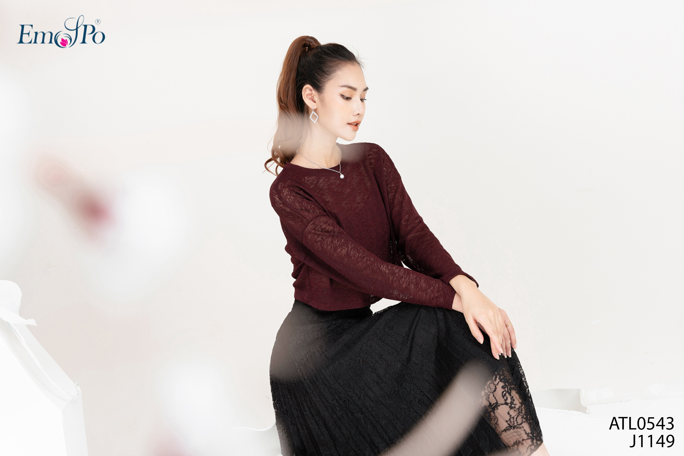Áo thun nữ cổ tròn dáng croptop EMSPO ATL0543