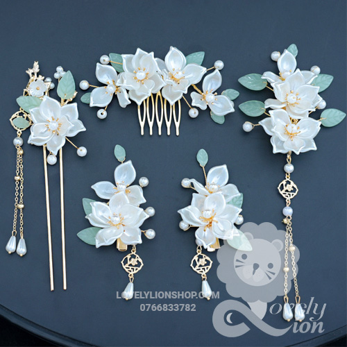 (in Stock) Traditional Hair Brooch Set with Many Designs