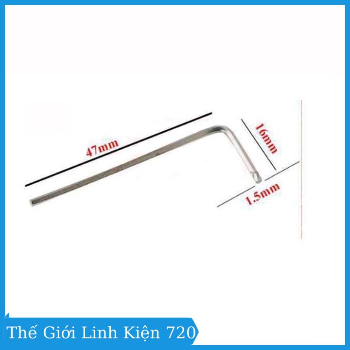 Lục lăng vặn trục kẹp lưỡi cắt 1.5mm, 2mm