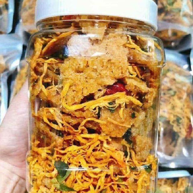 Cơm cháy lắc khô gà Hộp 500gr