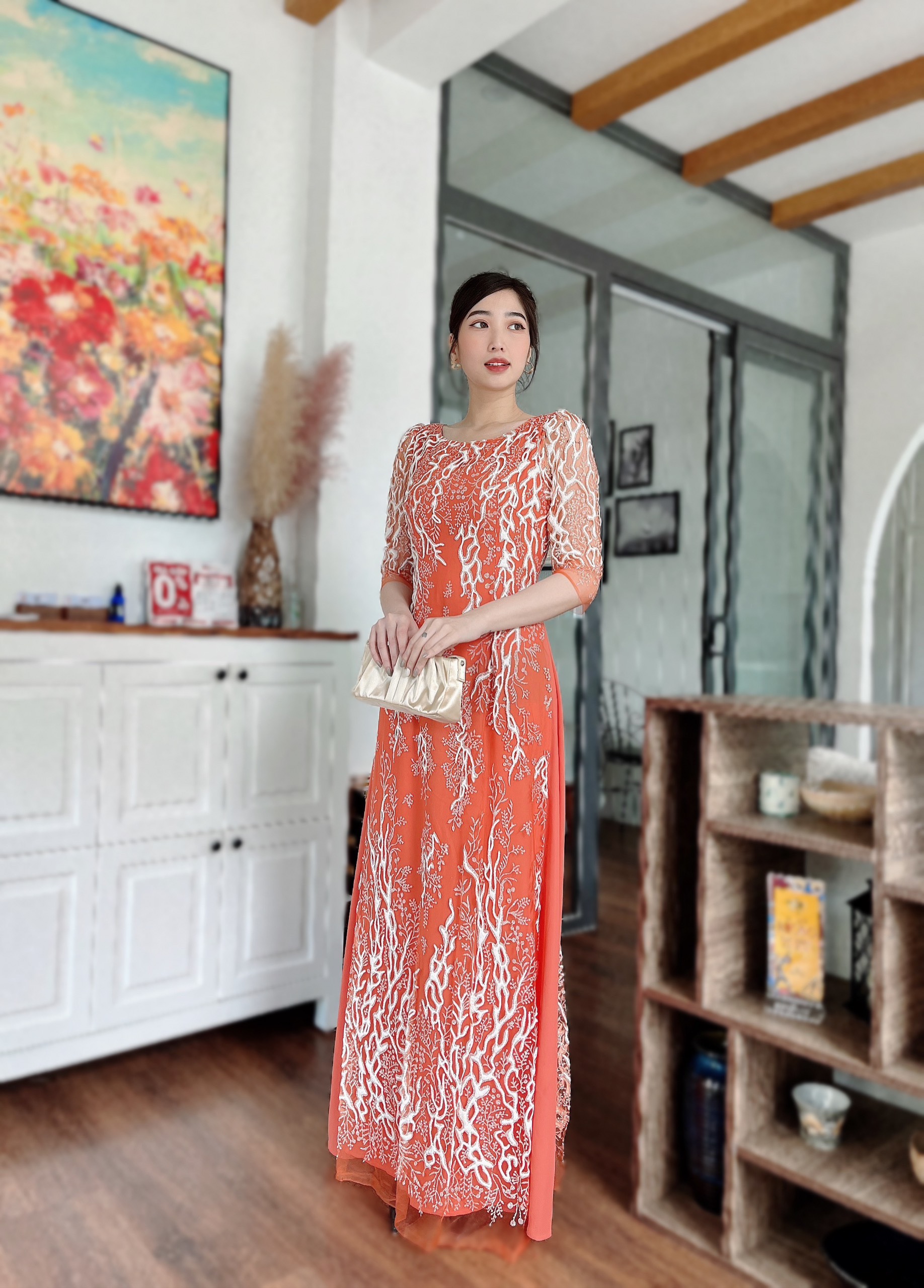 đầm dạ hội nữ thiết kế sang trọng , cao cấp