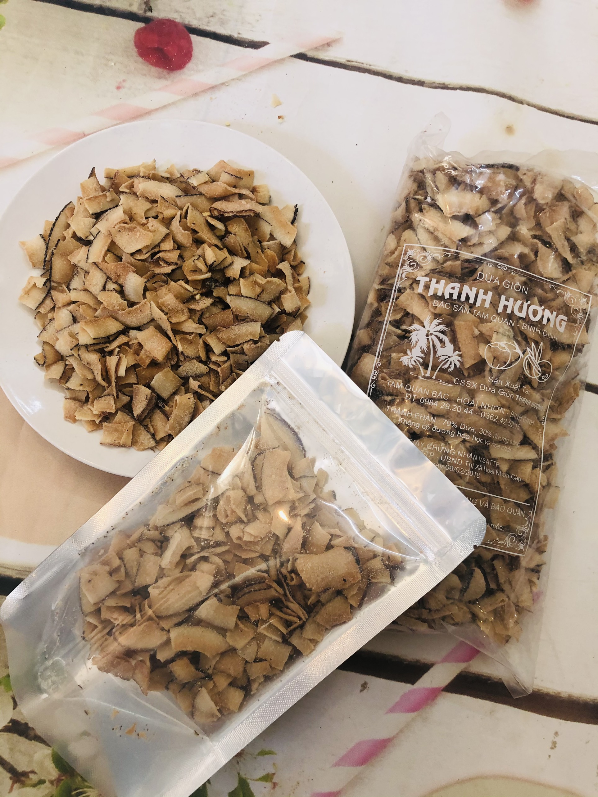 500gr mứt dừa sấy giòn thơm ngon