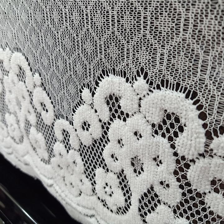 Khăn phủ đàn Piano ren trắng AZS-KPD 012