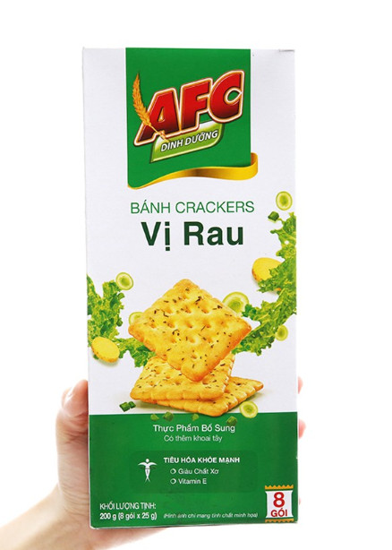 bánh AFC vị rau/ lúa mì hộp 172G