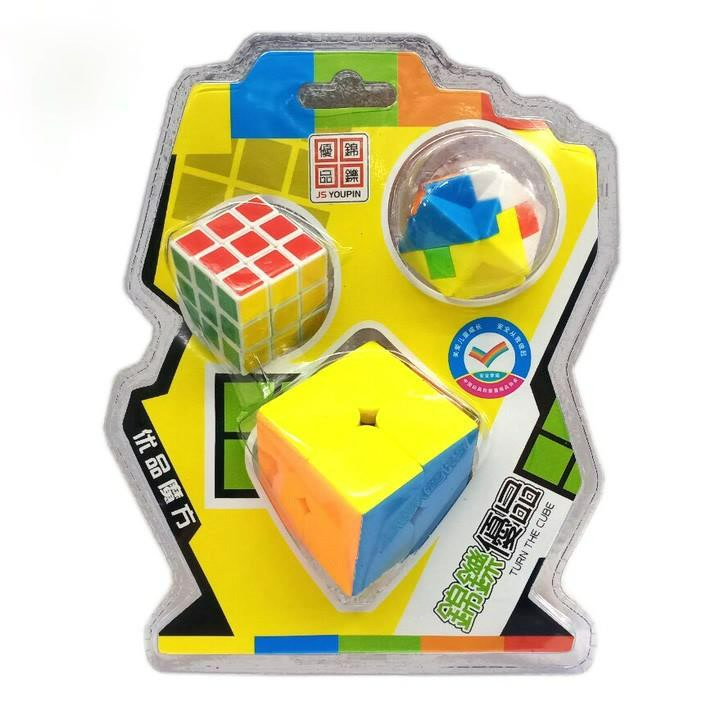 Đồ chơi khối rubik 2x2 trong vỉ 3 món