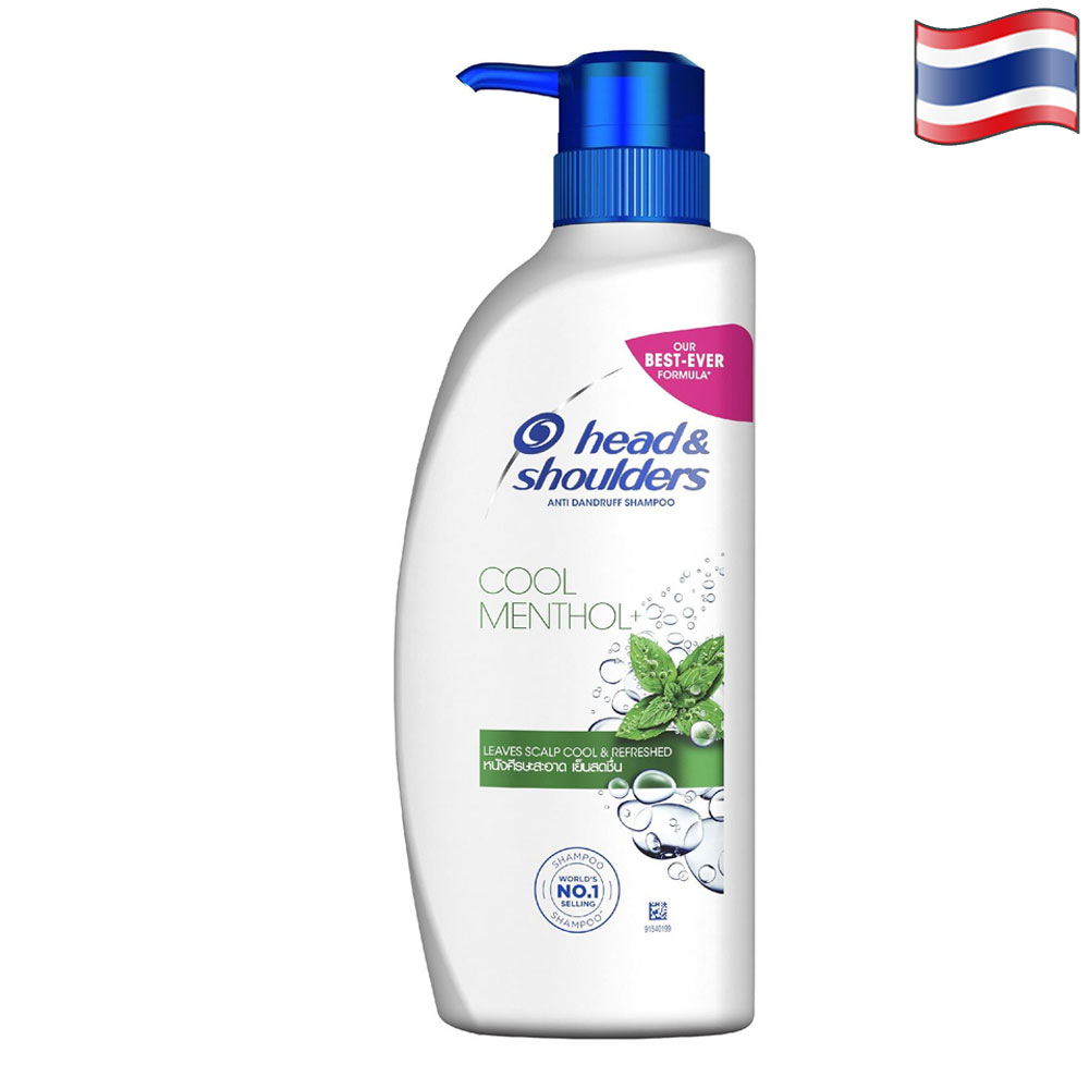 Dầu gội Head Shoulder Thailand Bạc hà mát rượi-chai 370ml