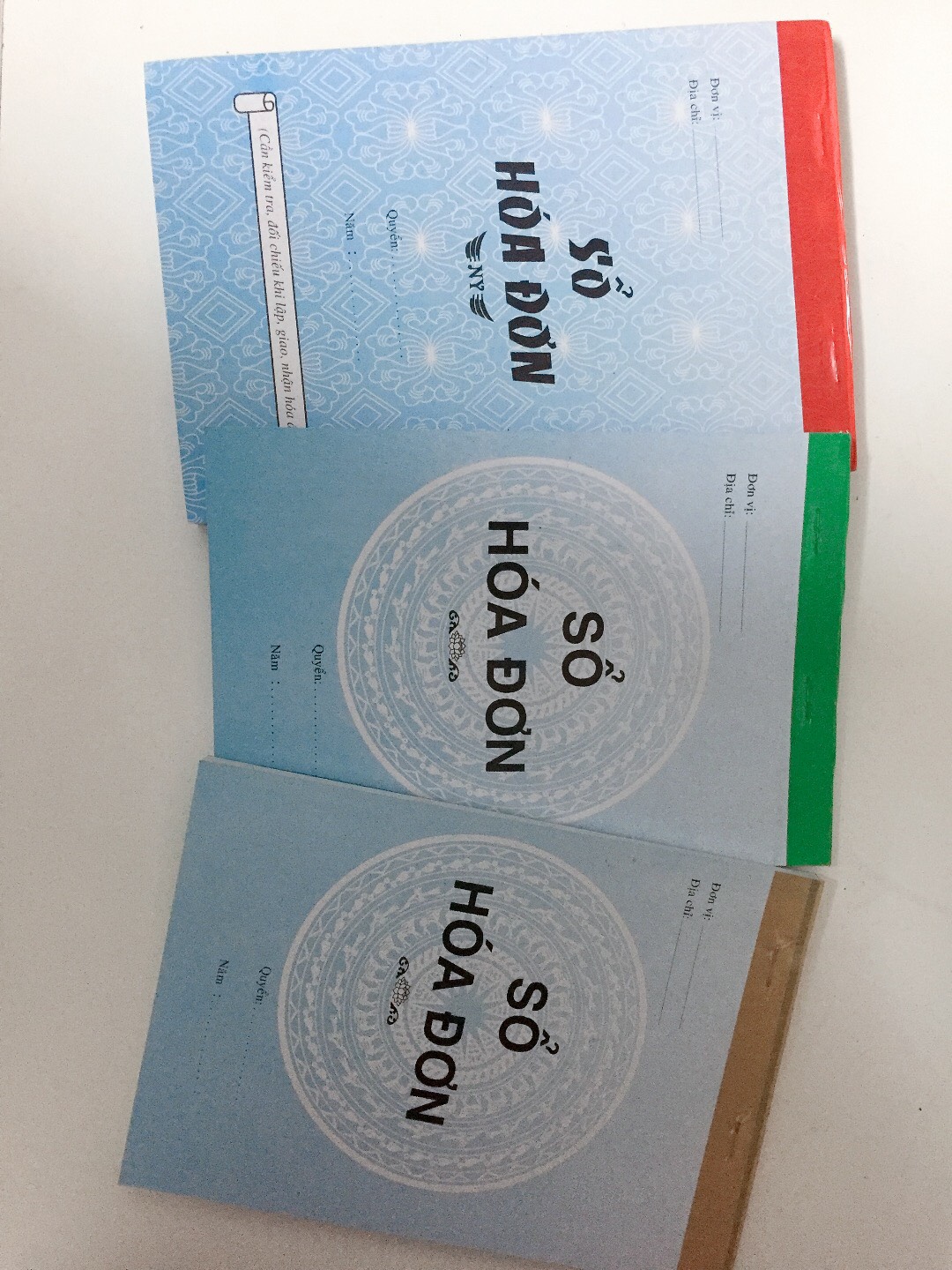 Sổ hóa đơn 1-3 liên