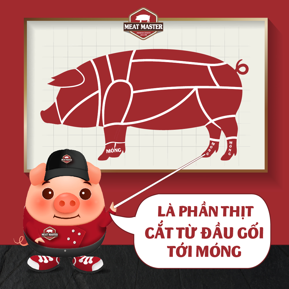 Móng heo Meat Master ( 400G ) - Thịt heo mát ngon, mềm mọng, ngọt thịt