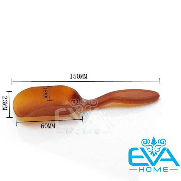 [HCM]Muỗng Múc Trà Nhựa Nâu Teaspoon