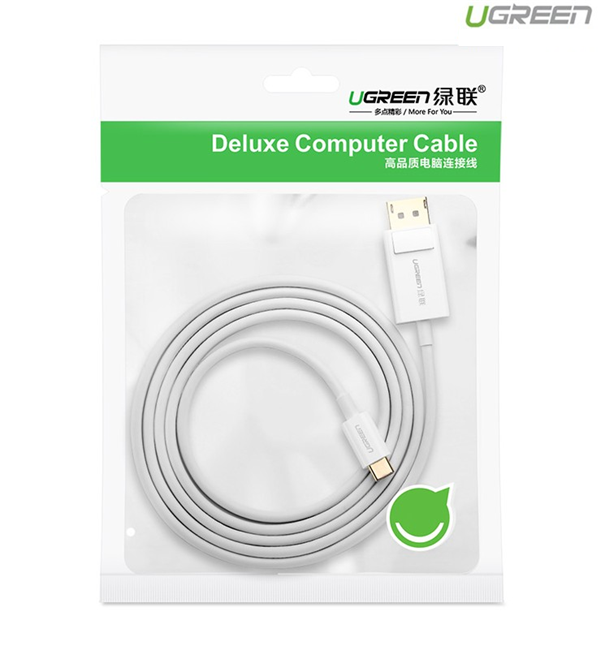 Cáp chuyển đổi USB Type C to Displayport dài 1,5m hỗ trợ 4K Ugreen 40420