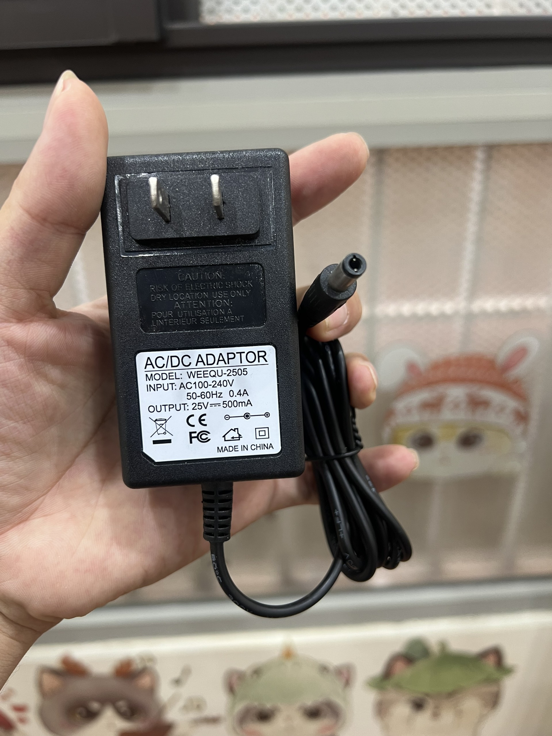 25v 500ma adapter nguồn bảo hành 12 tháng 1 đổi 1