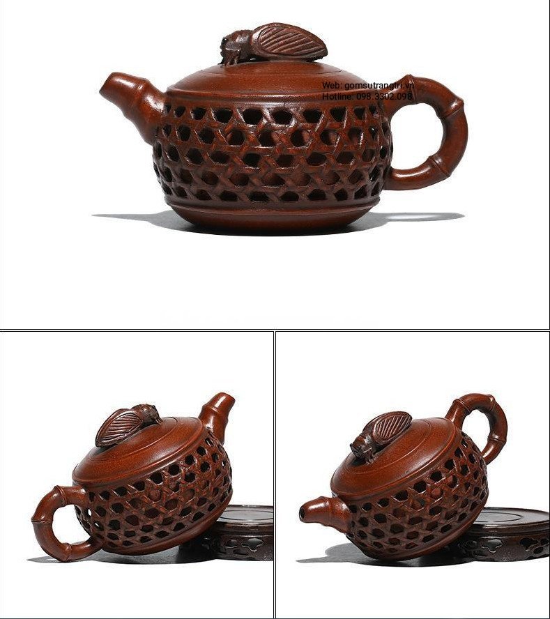 ẤM TỬ SA THỦ CÔNG 2 LỚP - TS009HĐ