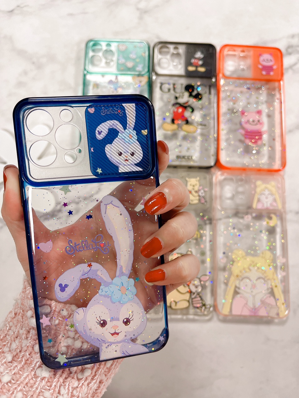 Ốp lưng trong in hoạt hình cute bảo vệ cam Iphone 12 / 12 mini / 12 pro / 12 pro max