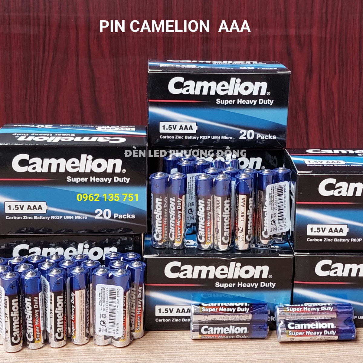 Hộp 40 viên Pin tiểu AA - AAA 1.5V Camelion