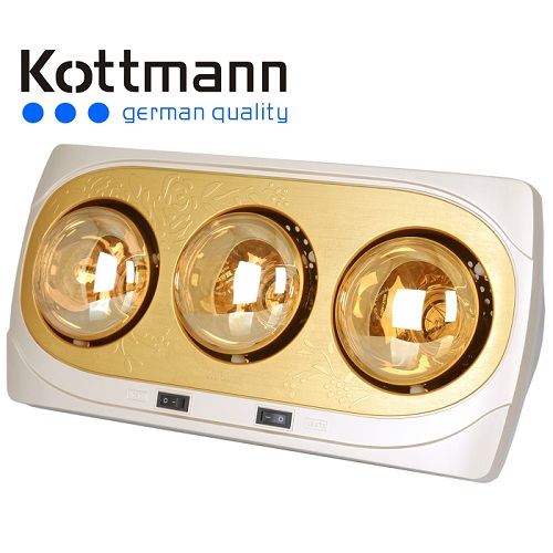 [hans | K3B NV] Đèn sưởi nhà tắm 3 bóng vàng KOTTMANN K3B-NV.