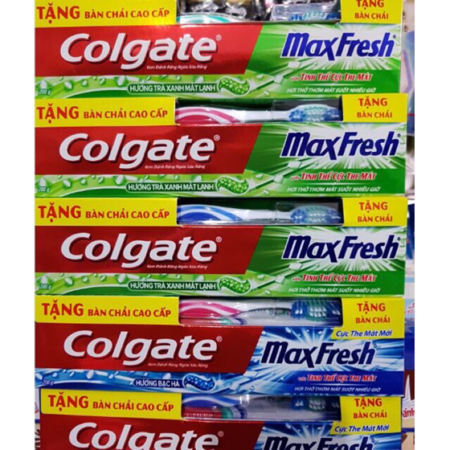 Kem đánh răng Colgate Maxfresh 180g/ 230g Hương Bạc Hà