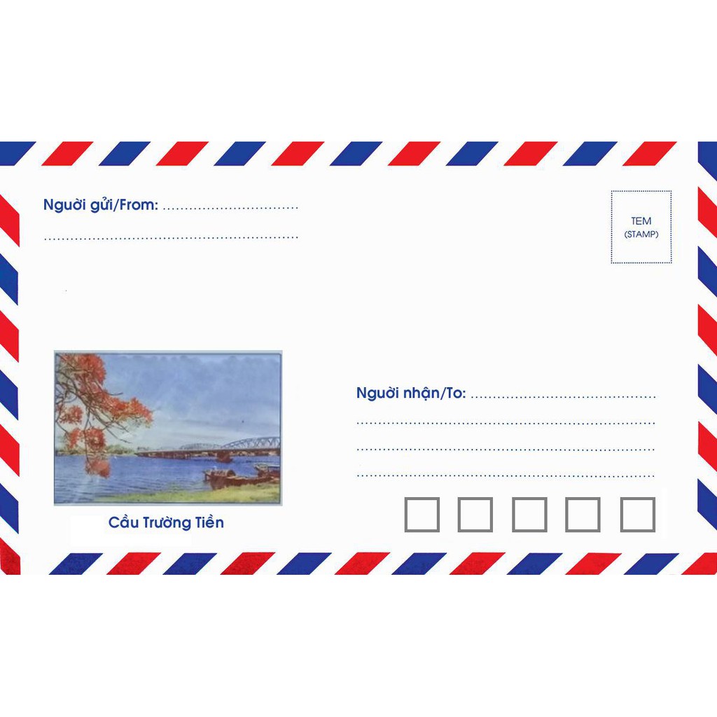 Văn phòng phẩm - Phong bì thư ĐL100 - Tập 100 cái
